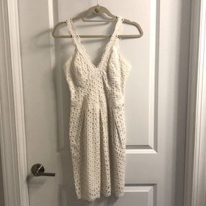Rebecca Taylor White Eyelet Dress